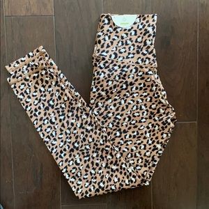 Aerie Offline Crossover Leggings in Leopard Print